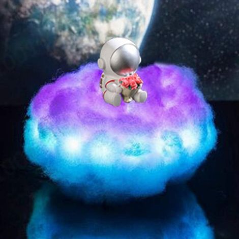 1 Veilleuse LED Nuage Astronaute,Design 3D,16 Couleurs,Télécommande,Chambre Enfant (1/4)