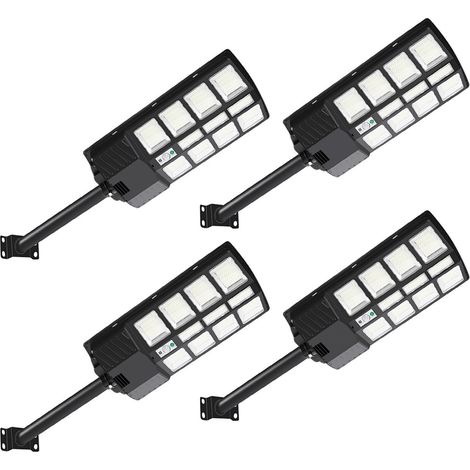 Wolketon 400 LED 4X Solarlampen für Außen Bewegungsmelder IP67 Solarleuchte Solarlampe 400w Wasserdichte Wandleuchte Garten Gartenleuchten Aussenleuchte
