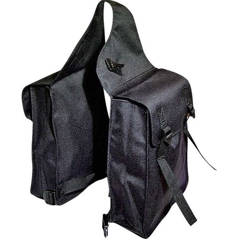 Sacoche arrière en cordura avec sangles pour selle anglaise