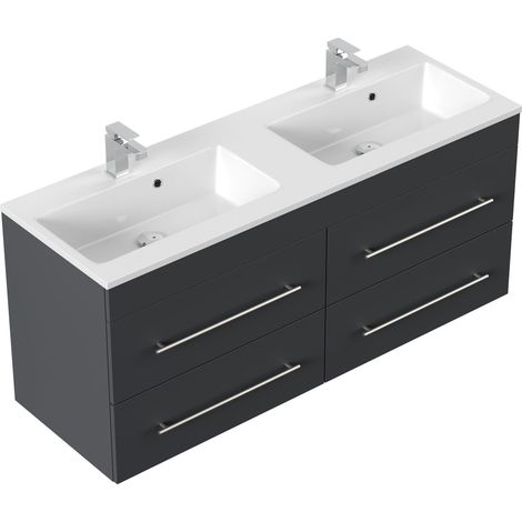 Badmöbel Firenze 140 SoftClose grafit