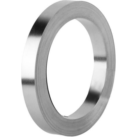 BUNTHAUS PA Vernickeltes Streifenband 0,15 x 8 mm, 10 m vernickelter Stahlstreifen, Nickelstreifen mit hoher Leitfähigkeit und Korrosionsbeständigkeit, für 18650-Akkus, Laschen und Elektrowerkzeuge (1/4)
