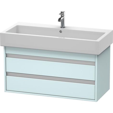 Mueble bajo lavabo KETHO 440x950x410mm Azul claro mate