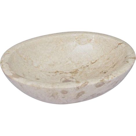 Maison Exclusive - Waschbecken Creme 53x40x15 cm Marmor