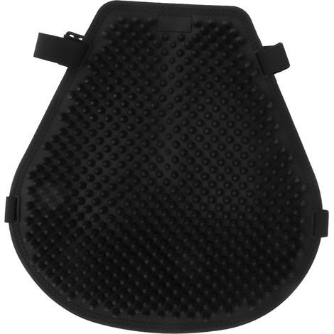 Motorrad-Gelsitzkissen, kühlend, stoßdämpfend, druckentlastend, universeller schwarzer Sitzbezug (1/5)