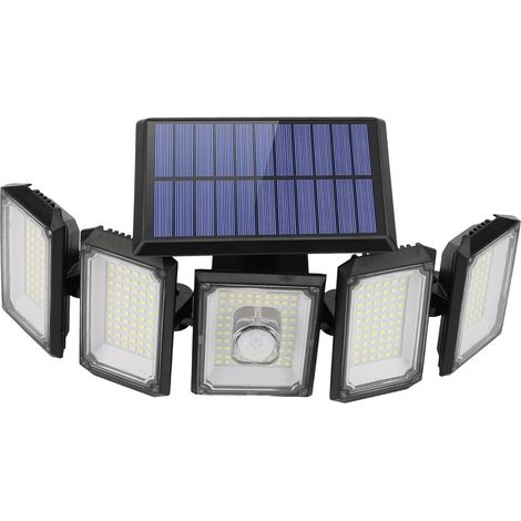 Jeffergarden Luce solare esterna 300 LED sensore movimento per garage muro telecomando IP65 impermeabile confezione singola (1/5)