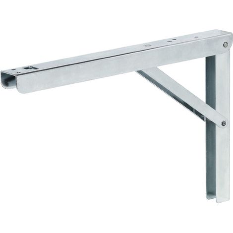 Console pliante en acier zingué 300x200mm 75-150kg par paire - 287.55.930