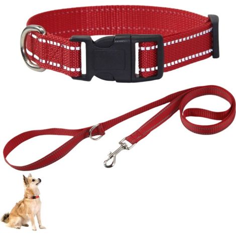 [NON UTILIZZATO] Collare riflettente in nylon per cani di piccola taglia