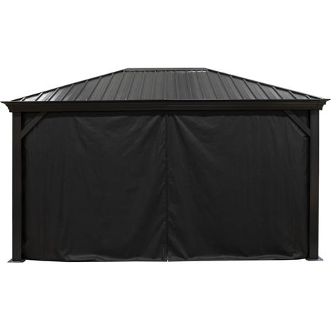Sojag Rideaux avec clips pour pavillon Marsala 1216 Noir