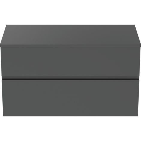 Ideal Standard Finesse - Mueble de lavabo, 100x51x56 cm, 2 cajones, antracita mate E3435Y2 (1/3)