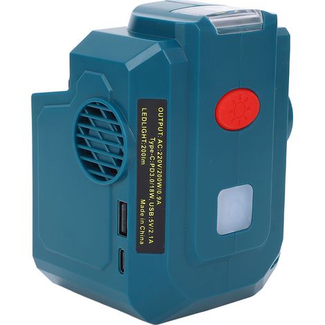 Convertisseur portable 200 W pour outils électriques 18 V (BL1830B, BL1840B, BL1850B, BL1860B) avec batterie Li-ion (1/5)