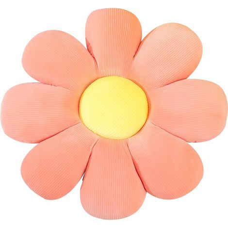 Coussin de sol- Coussin épaissi- Forme de la fleur, 55x55cm- rose (1/4)
