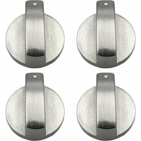 4 pièces bouton cuisinière boutons de cuisinière à gaz boutons de cuisinière à gaz en métal bouton de cuisinière à gaz contrôle boutons de cuisinière en métal pour cuisine 6mm (1/4)