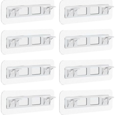 Selbstklebende Regalwinkel, transparente Regalwinkel, durchsichtige Kunststoff-Regalwinkel mit Klebstoff (1/5)