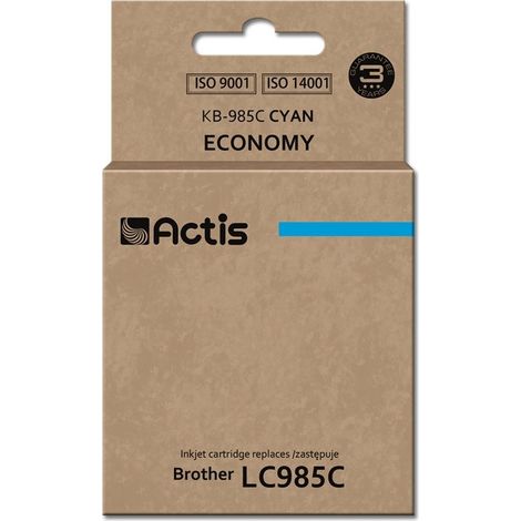Actis KB-985C Ink cartridge (replacement for Brother LC985C Standard 19.5 ml cyan)