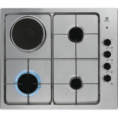 Electrolux EGL62821OX Edelstahl Eingebaut 58 cm Kombi 4 Brenner