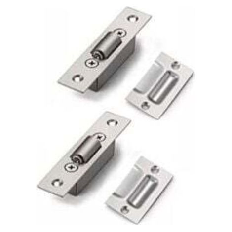 (90×20×28mm)Loquet à Rouleaux de Porte en Acier Inox Dissimulés Mortaise Taille 20mm Rouleau Loquetaux pour Armoire Cuisine Salle de Bain Chambre Placards Meubles