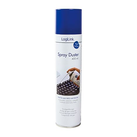 LogiLink 0,4L aria compressa - pulizia di apparecchiature IT e per ufficio, spruzzo regolabile (1/3)