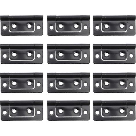 DOITOOL Lot de 12 charnières pour boîtes à bijoux, charnières de porte de tiroir en fer pour (1/5)