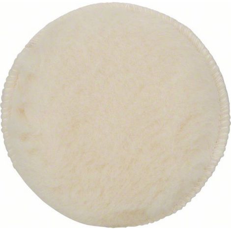 Bosch Accessories 2608610001 Lammwollhaube für Exzenterschleifer, 130 mm, Klett, 1er-Pack Durchmesse