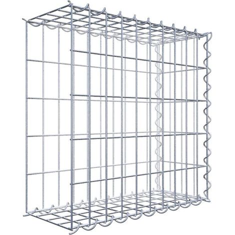 GabionDeco - Gabion 5 faces longueur 50 cm x 50 cm x 20 cm (L x H x P). mailles 5 x 10 cm. Spirales - Made in Germany (1/5)
