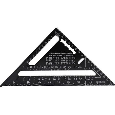 Tectonal Cutter metrischer 7-Zoll-Schneidwinkel aus Aluminiumlegierung, Winkelmesser. (1/3)