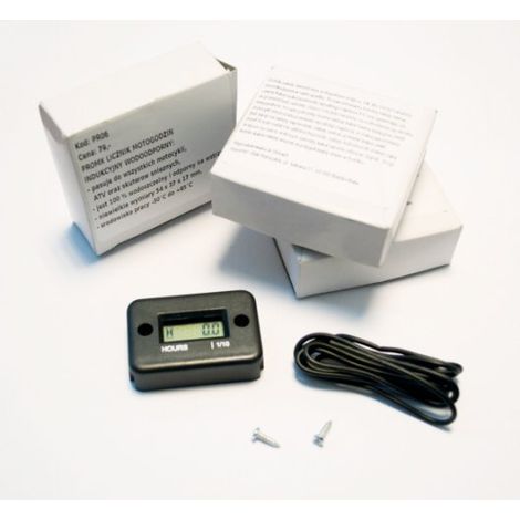 Contador de horas inductivo impermeable Promx PR06 negro (EL)