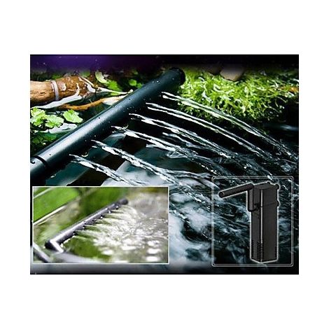 TrAdE Shop Traesio - Pompa Aria 780 Acquario Filtro Interno Sommergibile Effetto Cascata Multi Funzione 8w 650l/h - (1/3)