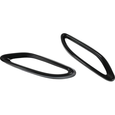 Auspuffblenden aus glänzend schwarzem Edelstahl, Ersatzteil für Mercedes-Benz C-Klasse, GLC-Klasse und B-Klasse