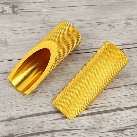 Goldene Aluminium-Motorradfußrasten, 2 Stück, Ersatzfußrastenplatten kompatibel mit Honda Goldwing, robustes Zubehör. (1/5)