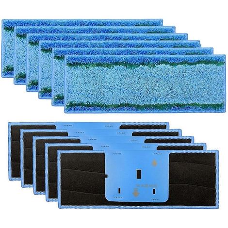 11er-Pack M6-Wischpads, kompatibel mit der M6-Serie, waschbare Mikrofaser-Ersatzreinigungspads (1/5)