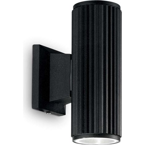 Applique Moderna Base Alluminio Nero 2 Luci 5W 4000K Luce Naturale (1/3)