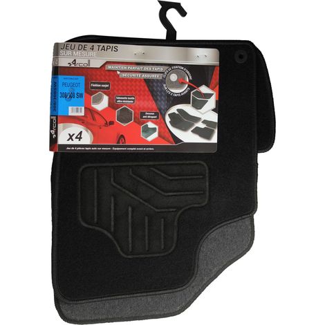 ARCOLL - 4 tapis Peugeot 308 et Peugeot 308SW de 09/2007 à 08/2013 - Ce produit de marque ARCOLL est neuf.