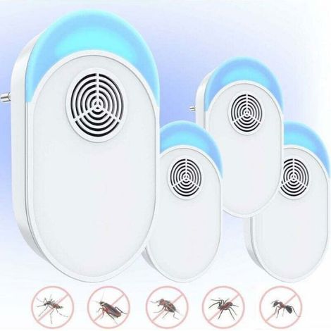 Anti Moustique Ultrason Prise, Ultrason Souris Mouche 4 Paquets, Appareil Repulsif Souris Efficace Pour Repousser Les Rats, Les (1/3)