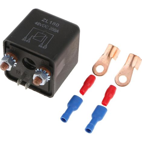 Démarreur de moteur pour voiture/camion ZL180, charge fractionnée renforcée, relais 4 broches 200 A 48 V (1/5)