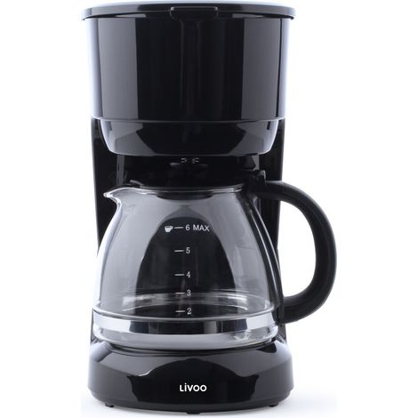 Cafetière filtre 6 tasses 600w noir - Livoo - DOD183N (1/5)