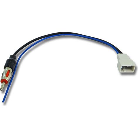 vhbw Autoradio Adapter kompatibel mit Mazda 2010+ - Antennenadapter GT 13 (m) zu DIN 150 Ohm