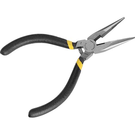 Pince À Bec Long - Acier Haute Résistance Avec Coupe-Fil Denté - Pour Électricité Et Bricolage - 1 Pièce (1/5)