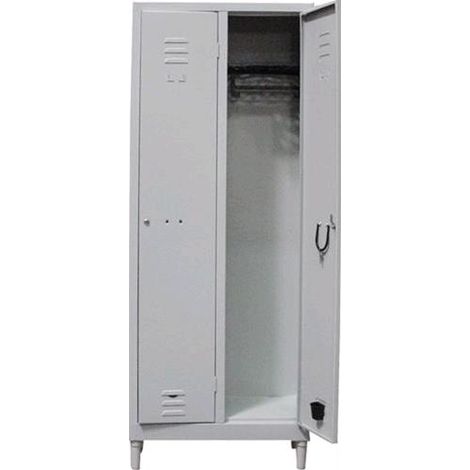 ARMADIO METALLO SPOGLIATOIO 2 POSTI L 68 P35 H180CM (171K SMO) (1/2)