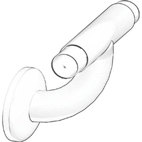 Raccordo a t 10 cm in acciaio rivestito color bianco (1/3)