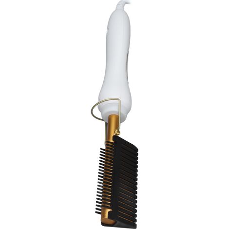 Peigne chauffant électrique sûr, fiable, pratique et double tension, chauffe rapide, idéal comme cadeau (prise UE).