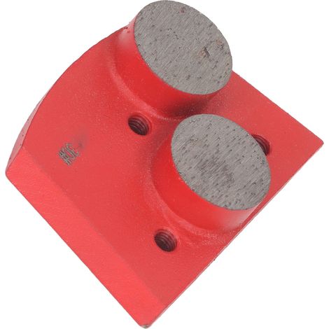 Lot de 3 blocs de polissage diamantés pour peinture de sols en ciment et béton, grain 30, rouge. (1/5)