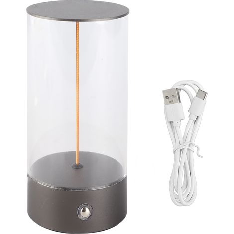 Ortviai Lampe de chevet LED tactile dimmable, rechargeable USB, effet respiration, design minimaliste (1/5)