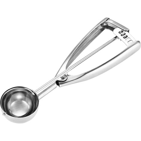 Cuchara para galletas de 1,5 cucharadas, cuchara pequeña para masa de galletas, cuchara para hornear galletas, cuchara para helado, hecha de acero inoxidable 18/8 seleccionado, para hacer galletas, bo