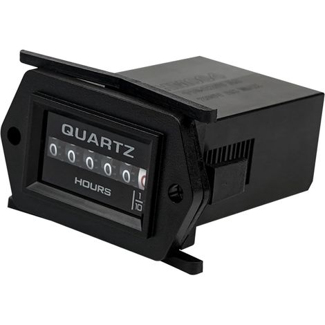 Compteur Horaire AC/DC 8-80V Horloge Analogique Pas de Batterie Longue Durée Conception étanche de Surface,pour Générateur d'air Compresseur Tondeuses à Gazon(AC/DC 8-80V) (1/5)