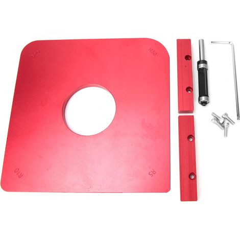 Gabarit de toupie à coins arrondis pour menuiserie, montage inversé et standard, gabarit d'angle de table avec couteau de finition inclus (1/5)