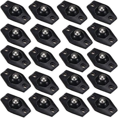 Lot de 20 mini roulettes pivotantes pour meubles, roulettes auto-adhésives, roulettes universelles 360°. (1/4)