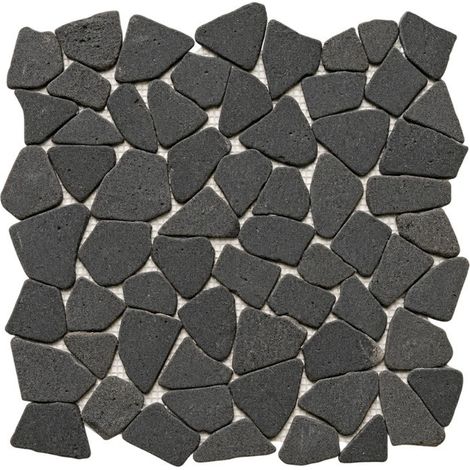 Mosaïque sol et mur Paladiane Basalte Noir - 30x30 cm - Paquets de 0.81 m² - Ti'ma Stone (1/5)
