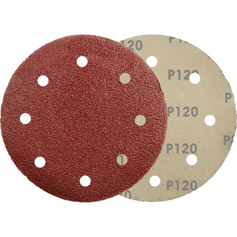 Disque abrasif RS PRO, P120, Ø 150mm ( Prix pour Paquet de 25 )