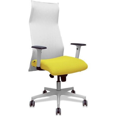 Silla de Oficina Piqueras y Crespo 54BR65G Amarillo Blanco