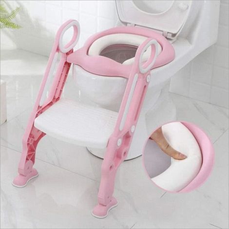 Réducteur De Toilette Enfant Pliable Avec Échelle Réglable - Siège Ergonomique Antidérapant Pour L'apprentissage